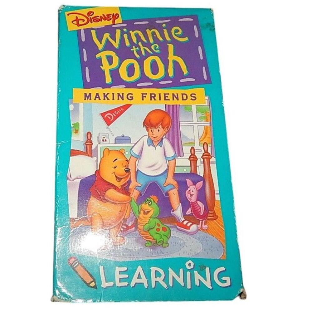 DISNEY Winnie the Pooh Learning series Making Friends vintage VHS tape